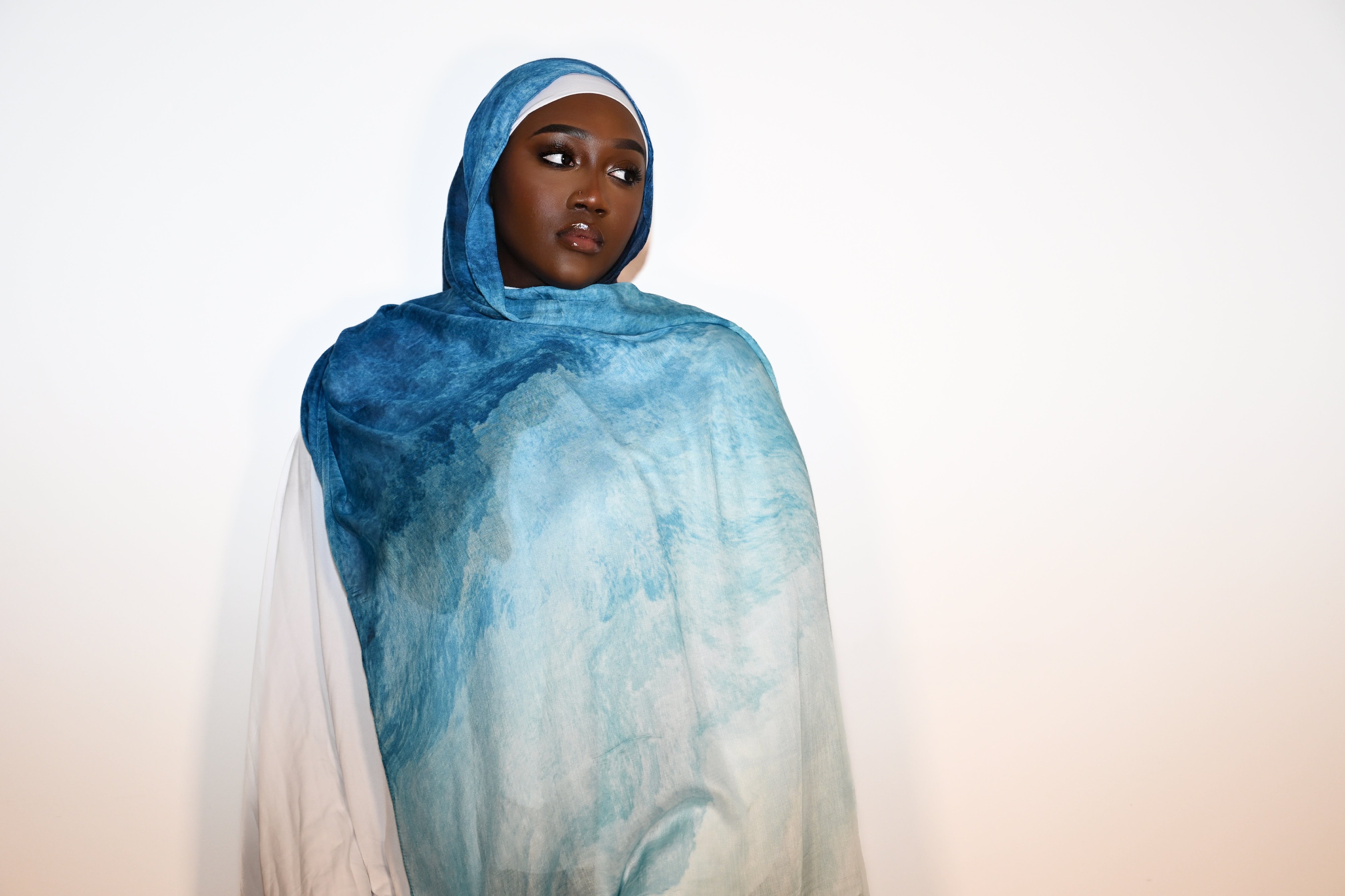 Printed Modal Hijab - Malibu Beach