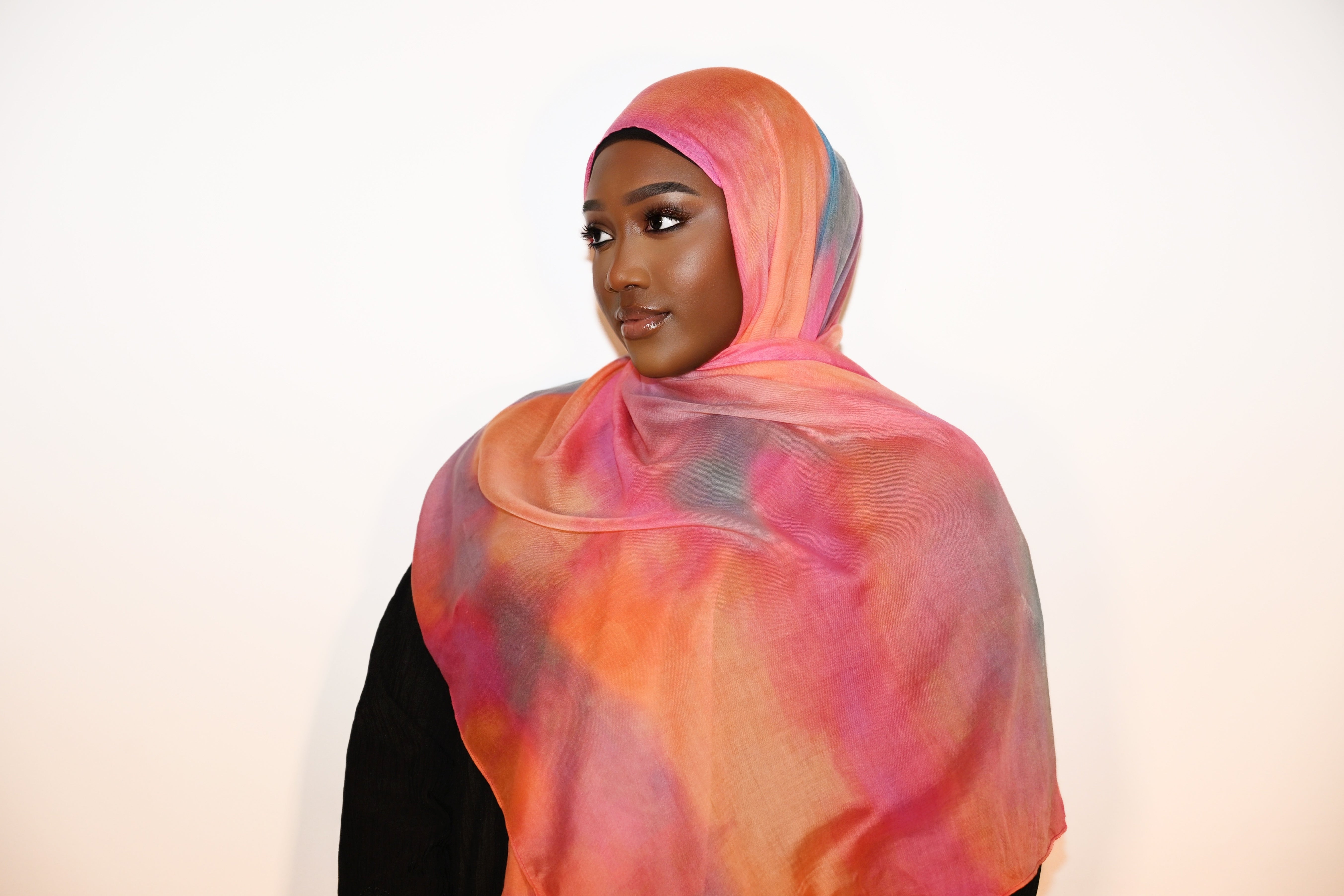 Printed Modal Hijab - Maldives Sunset