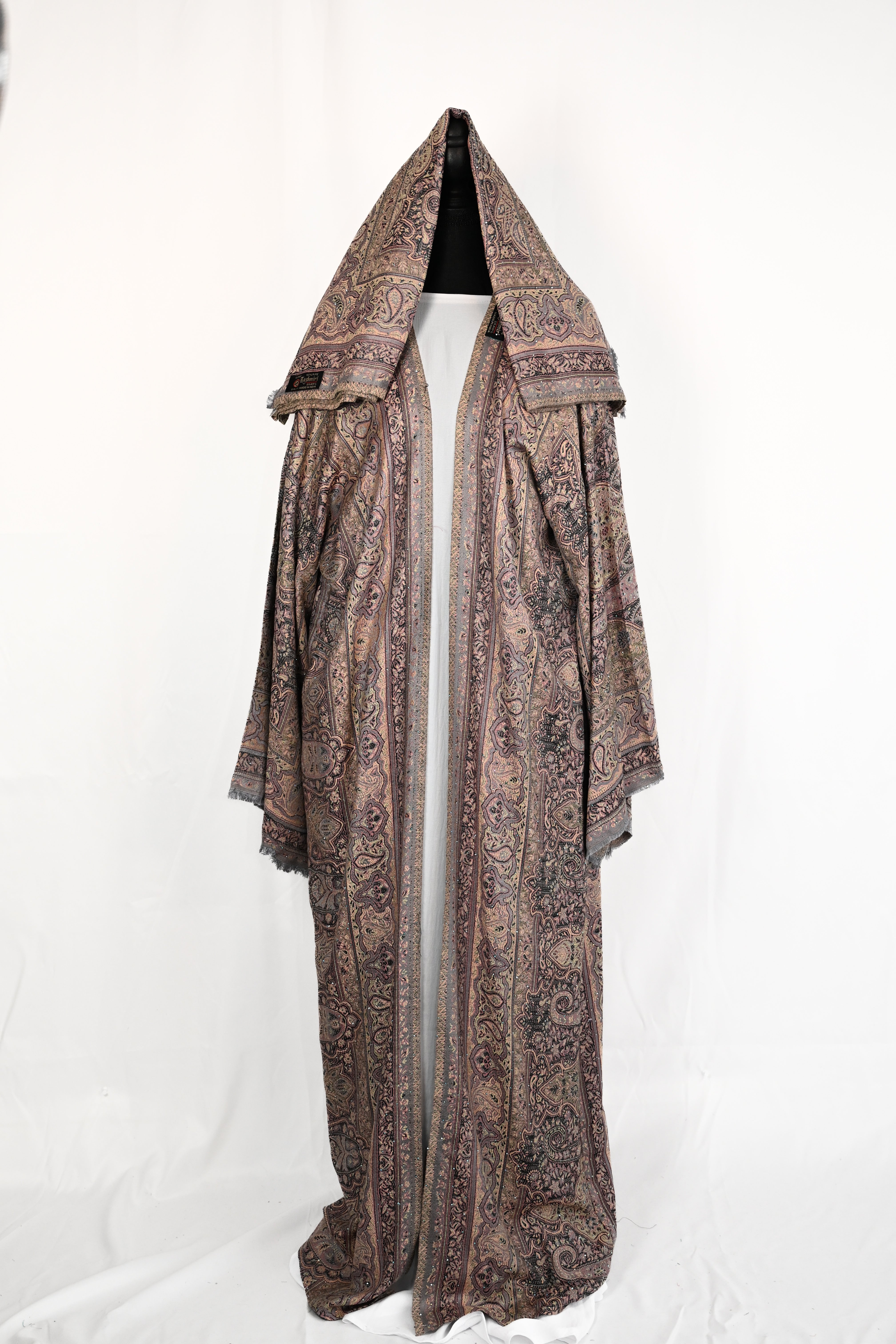 Kashmiri Pashmina Abaya — Stone Collection