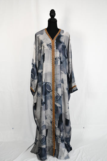 Abaya - Silver Canvas