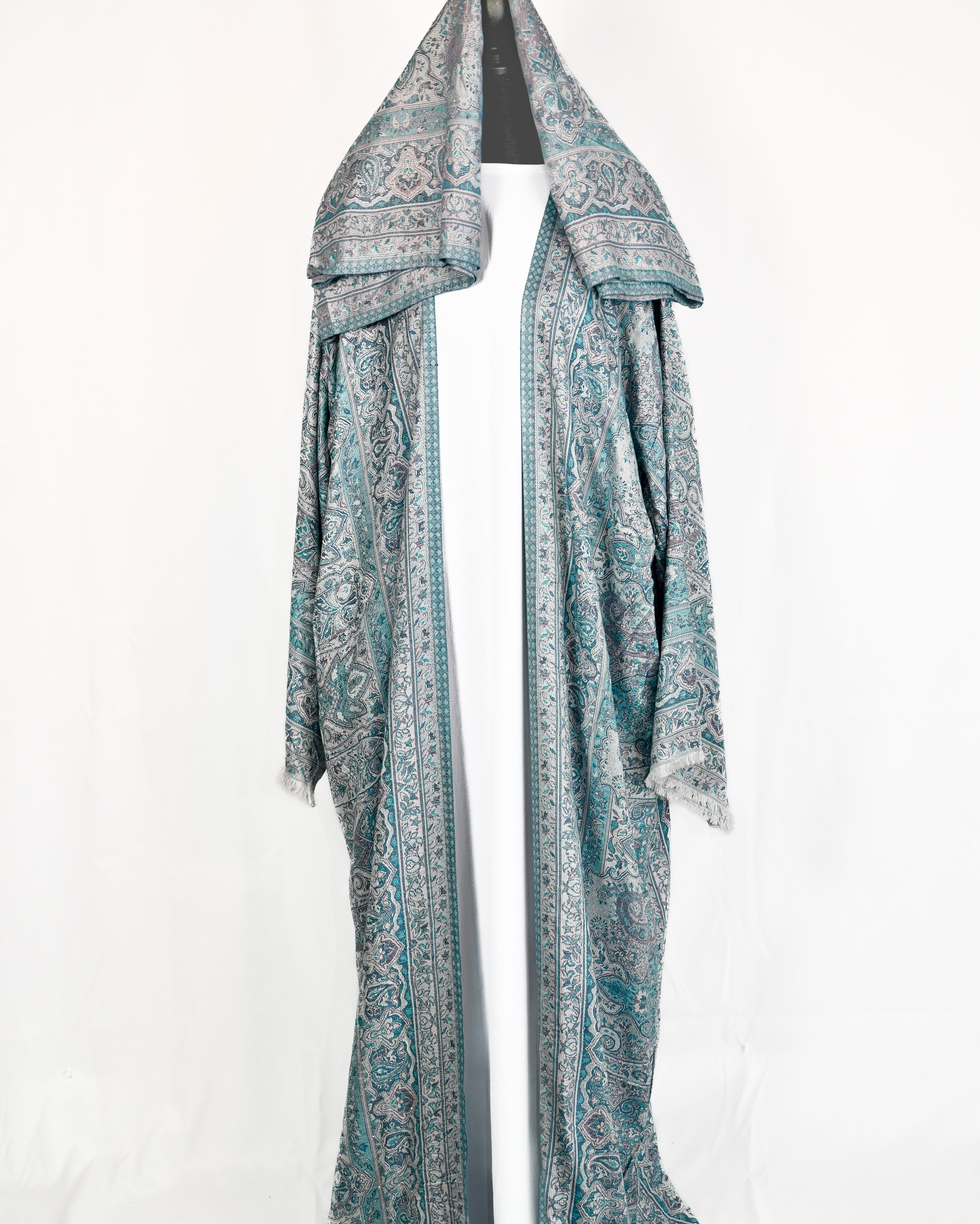 Kashmiri Pashmina Abaya — Stone Collection