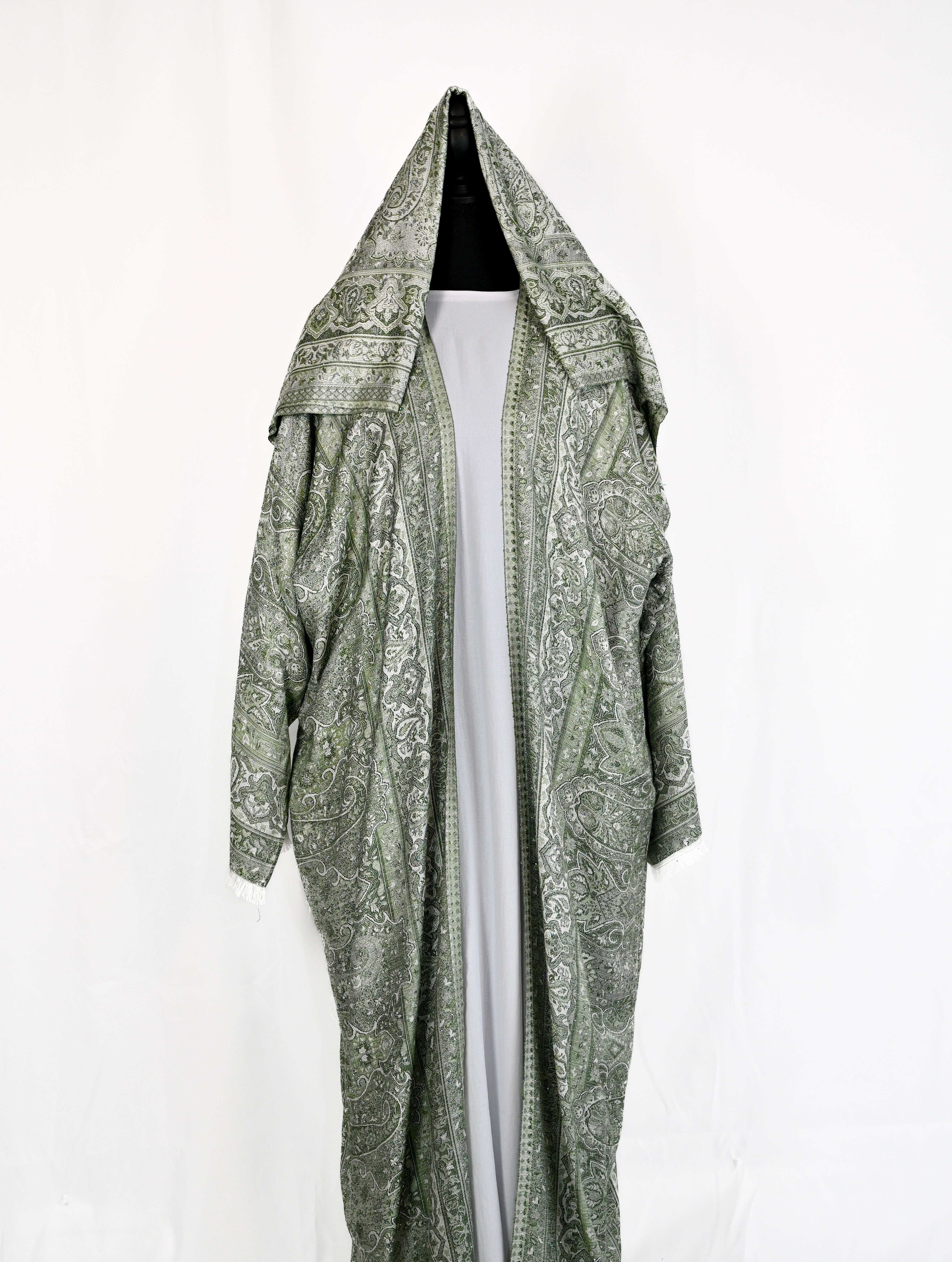 Kashmiri Pashmina Abaya — Stone Collection