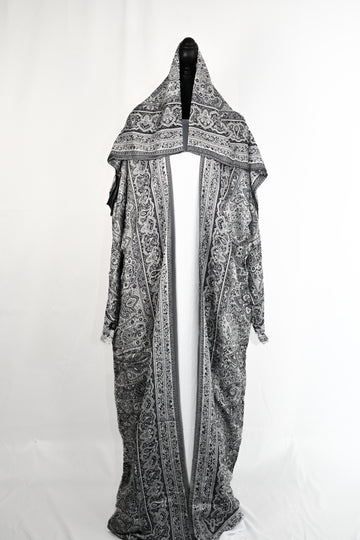 Kashmiri Pashmina Abaya - (Without Stone)