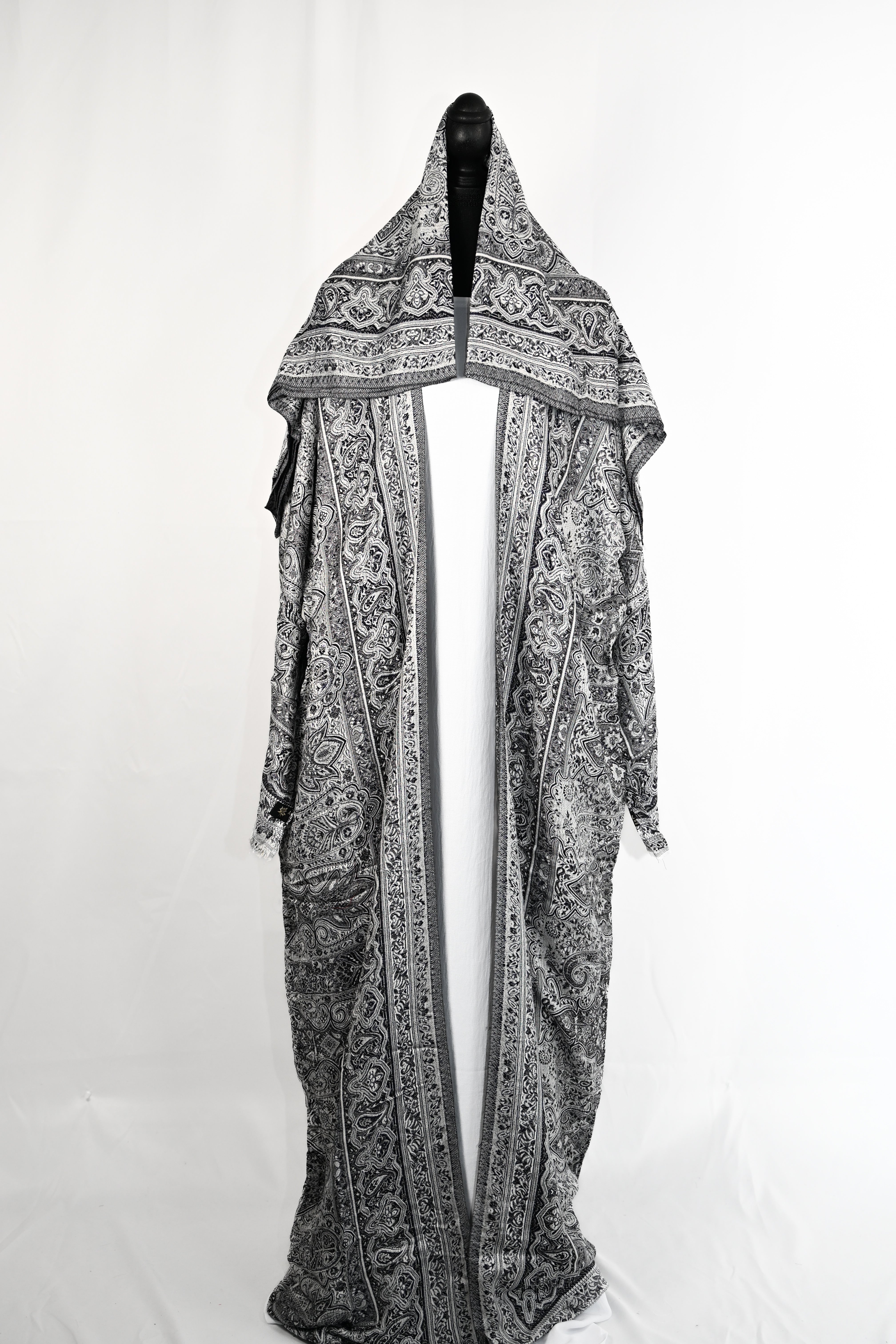Kashmiri Pashmina Abaya - (Without Stone)