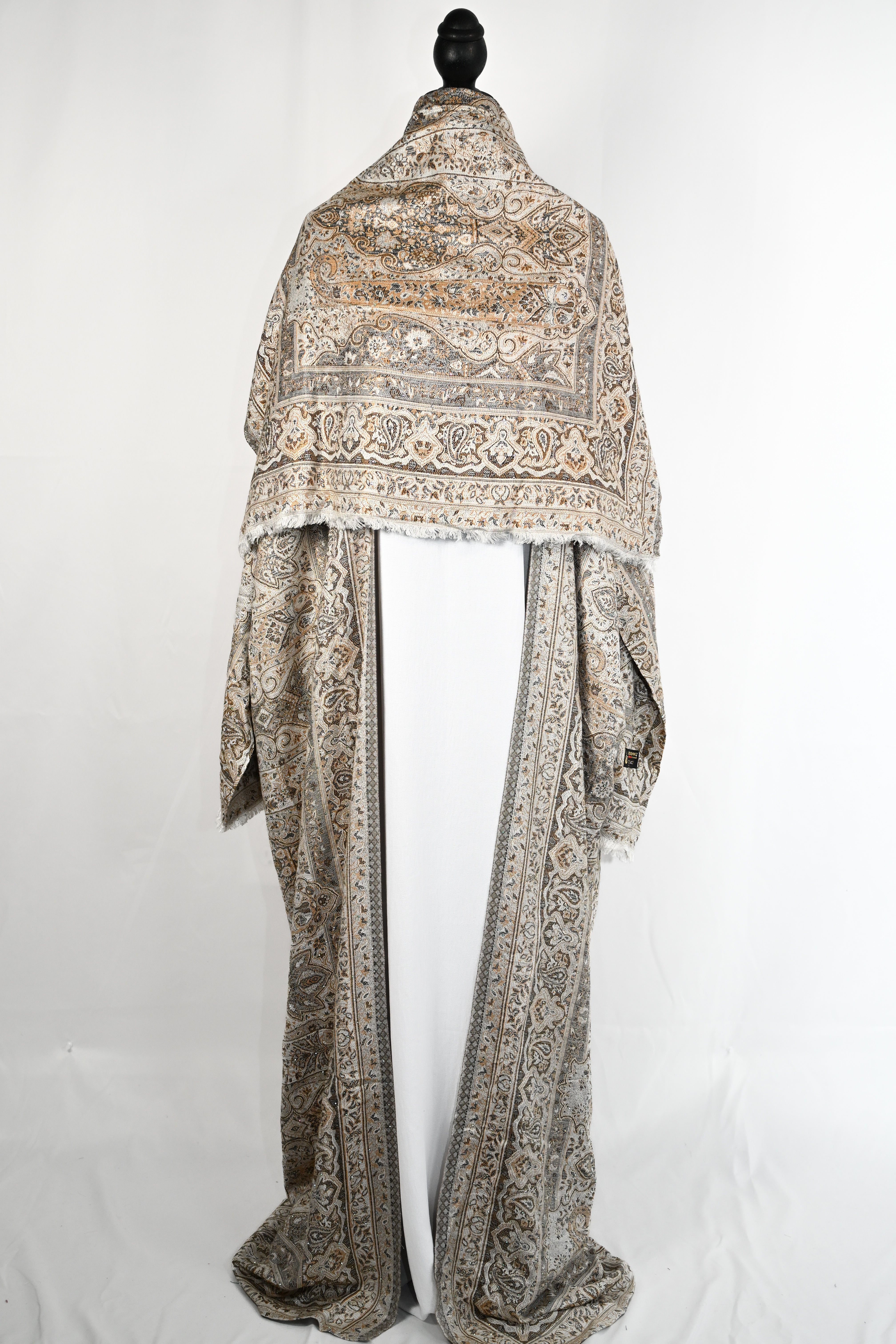 Kashmiri Pashmina Abaya — Stone Collection