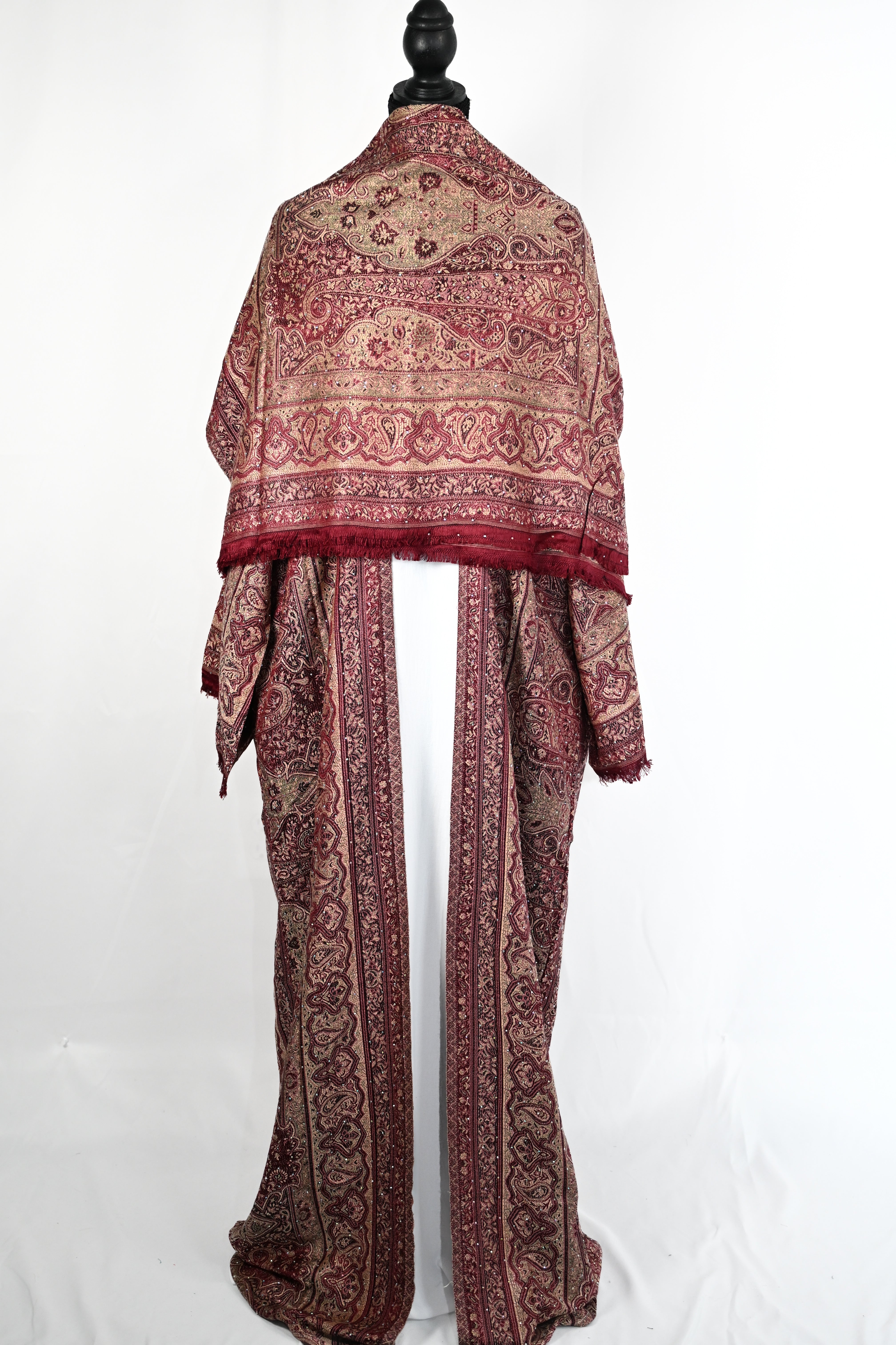 Kashmiri Pashmina Abaya — Stone Edition