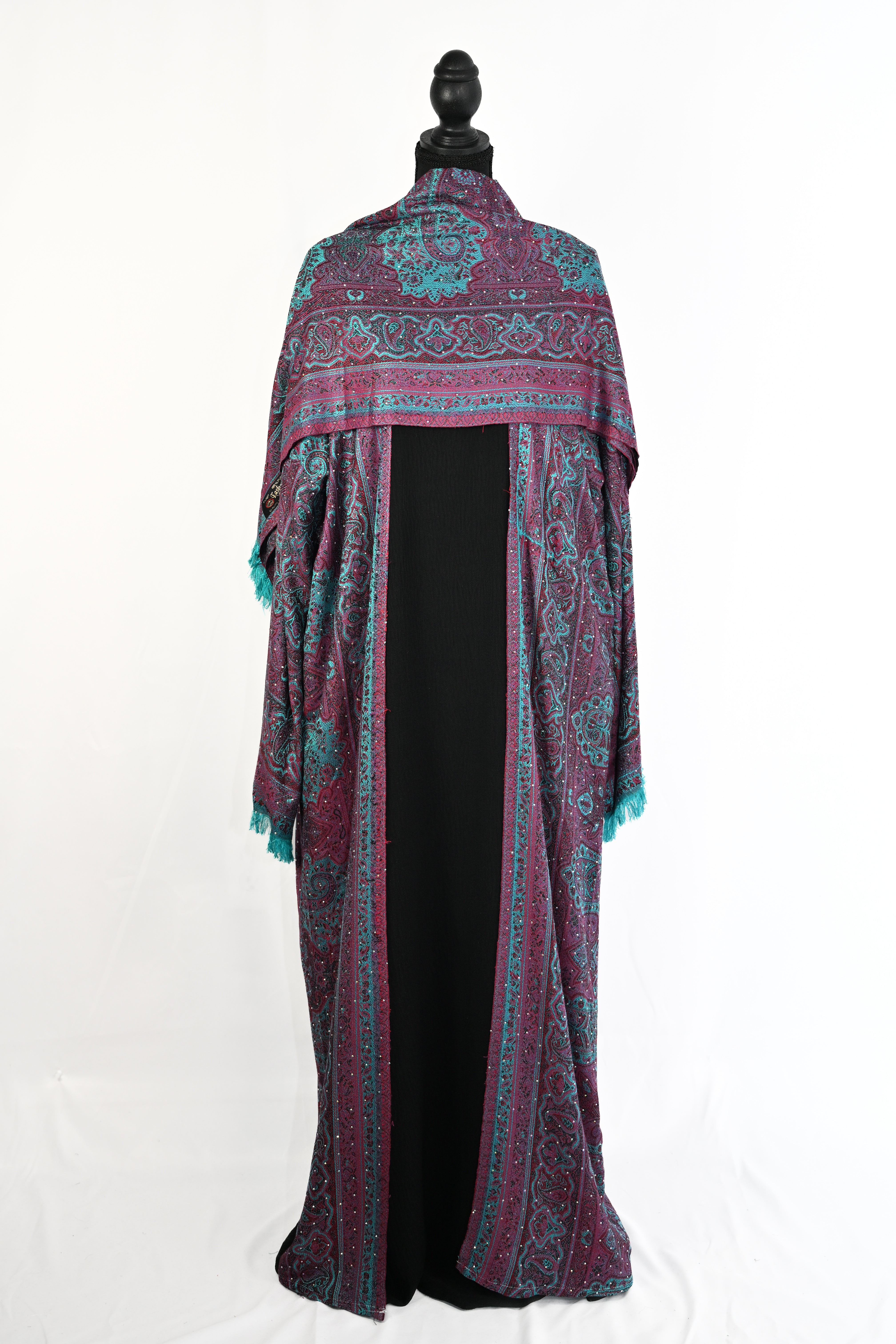Kashmiri Pashmina Abaya — Stone Collection