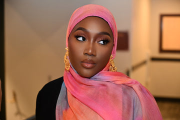 Printed Modal Hijab - Maldives Sunset