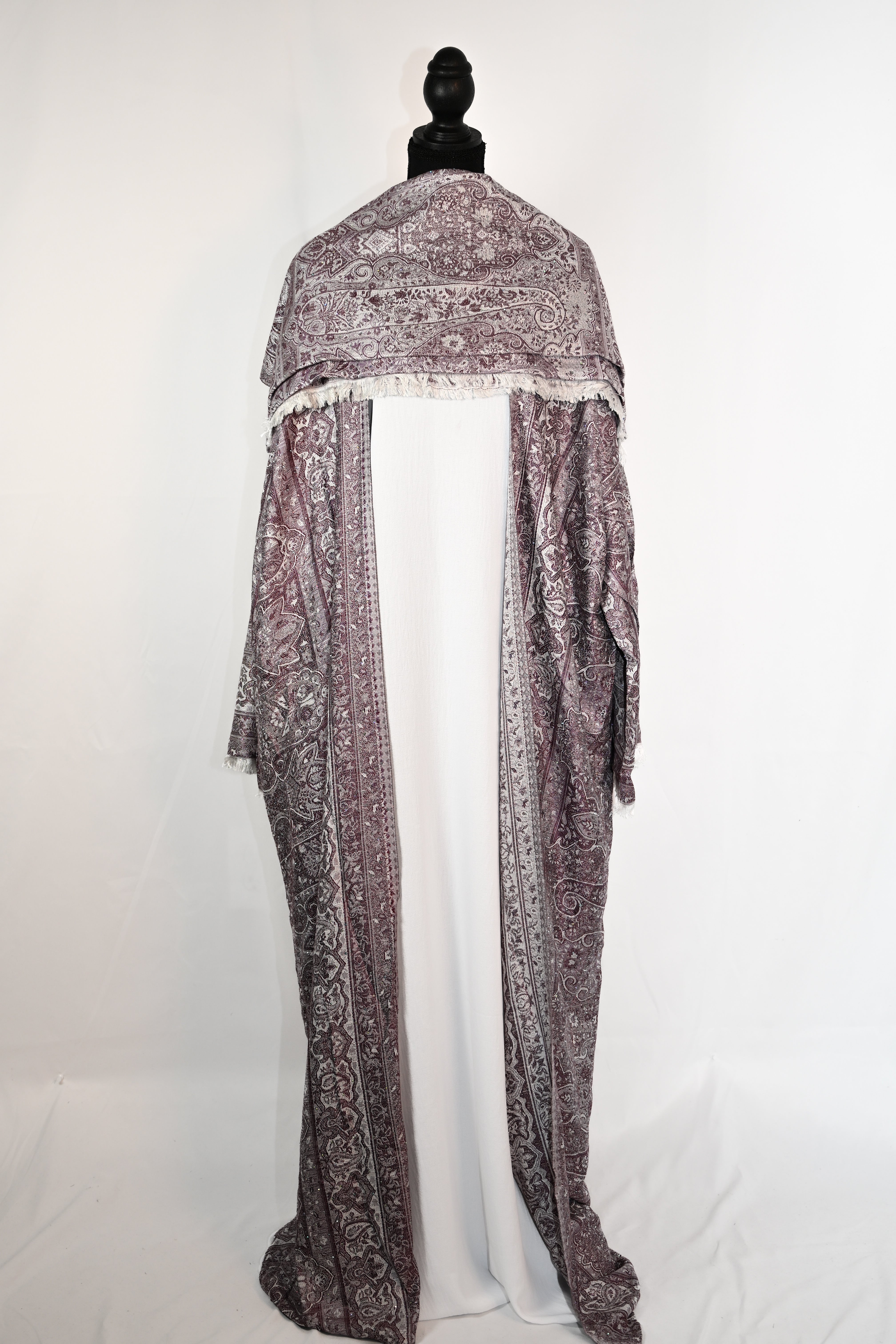 Kashmiri Pashmina Abaya — Stone Collection