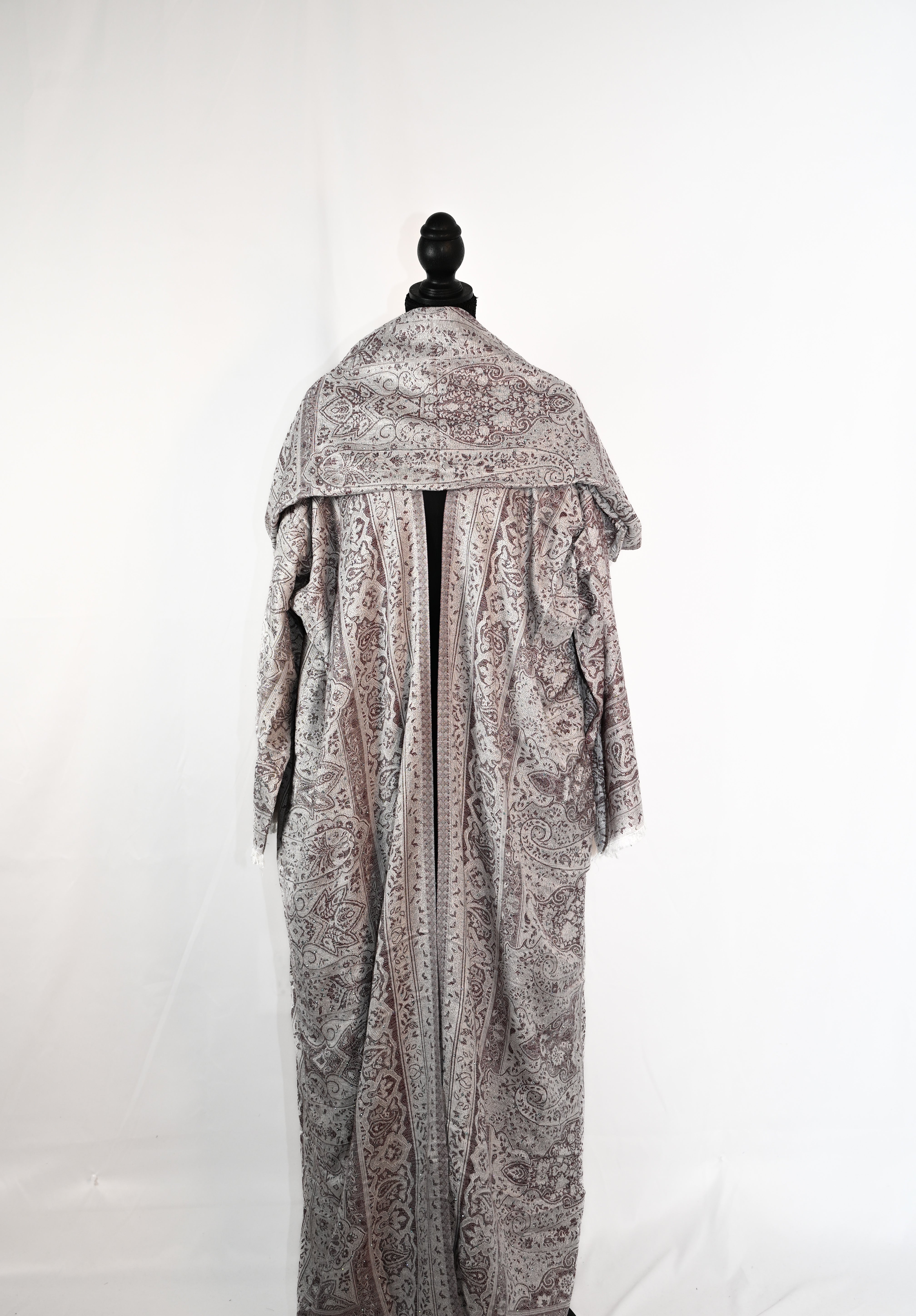 Kashmiri Pashmina Abaya — Stone Collection