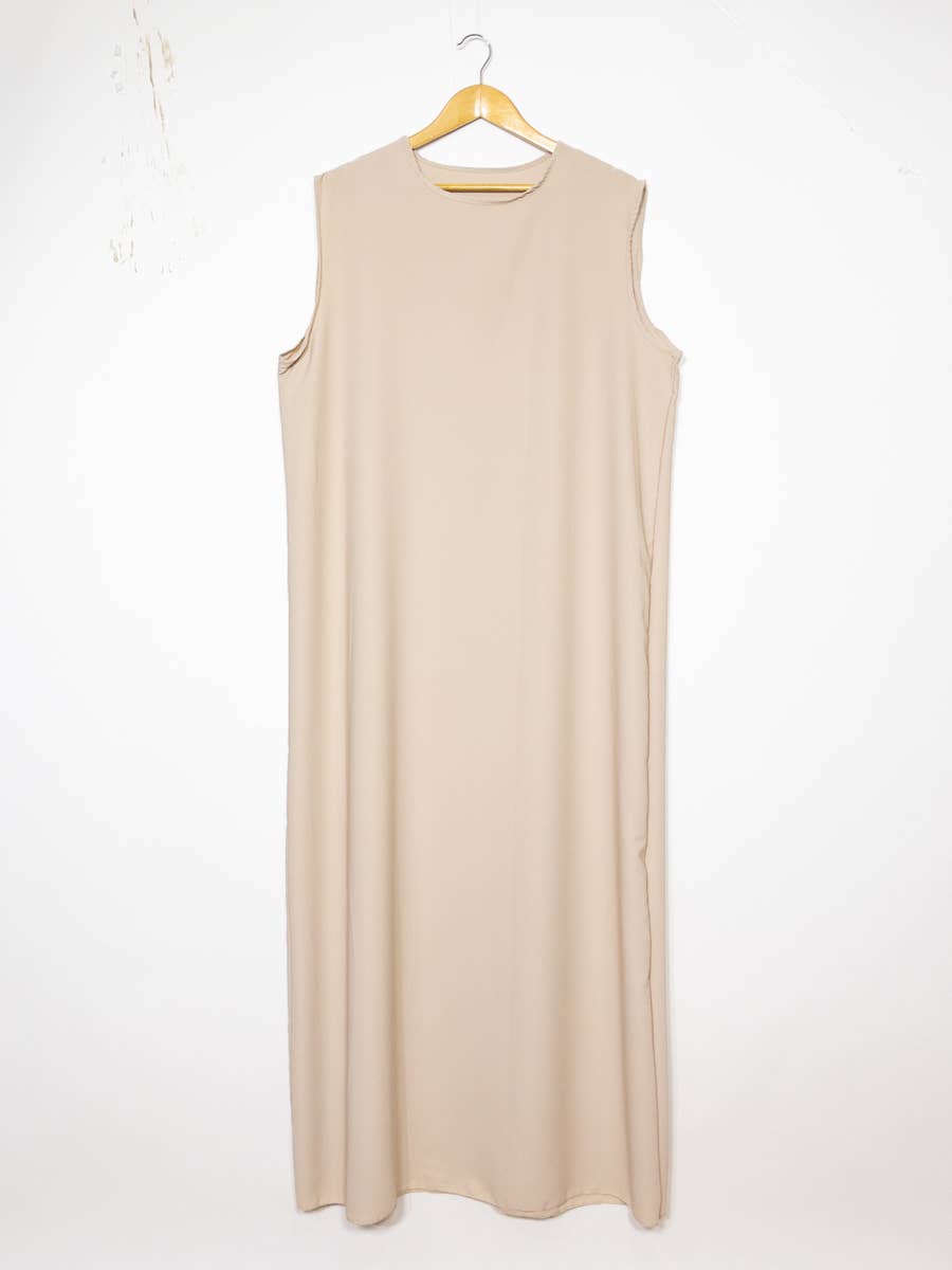 Abaya Inner Slip Dress - Short Sleeve