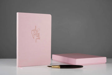 Hardback Luxury 'Bismillah' Journal in Vegan Leather-Pink